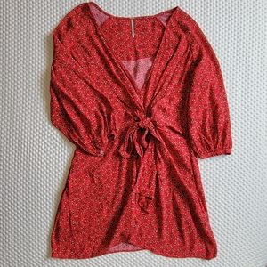 Free People Clara Tie Front Tunic